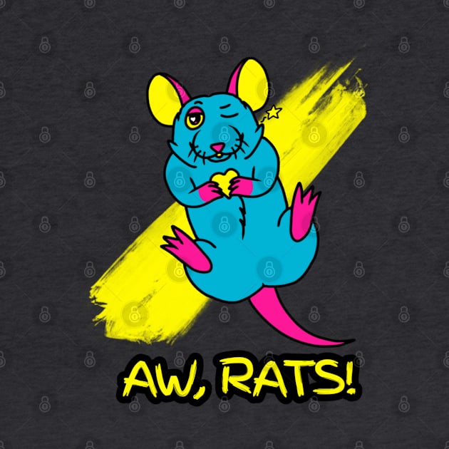 Aw, Rats! (CYMK Version) by Rad Rat Studios